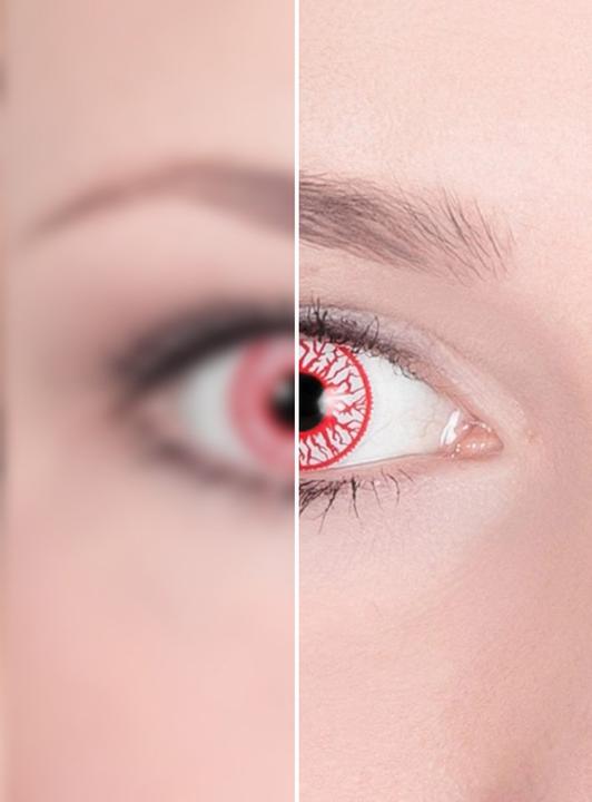 Metamorph Bloodshot mit Dioptrie (Red)