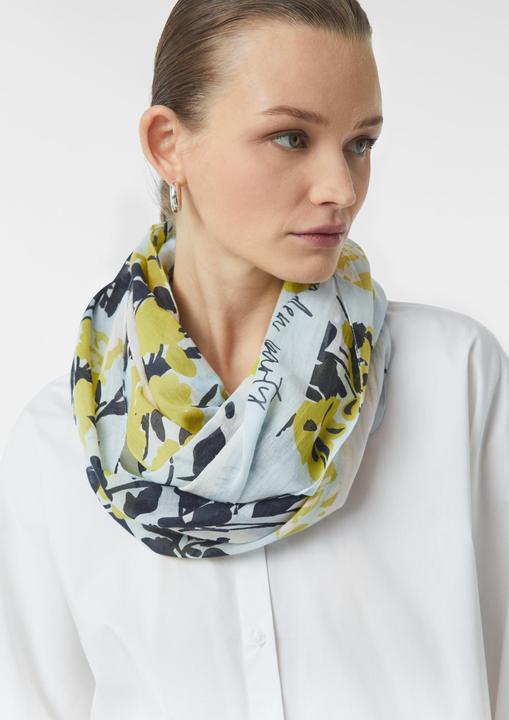 Actual product image Comma Tuch Floral gemusterter Loop-Schal aus Baumwolle