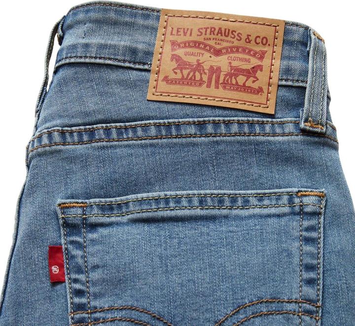 Actual product image Levis Womens/Ladies 721 Leather Patch High Rise Skinny Jeans (26)