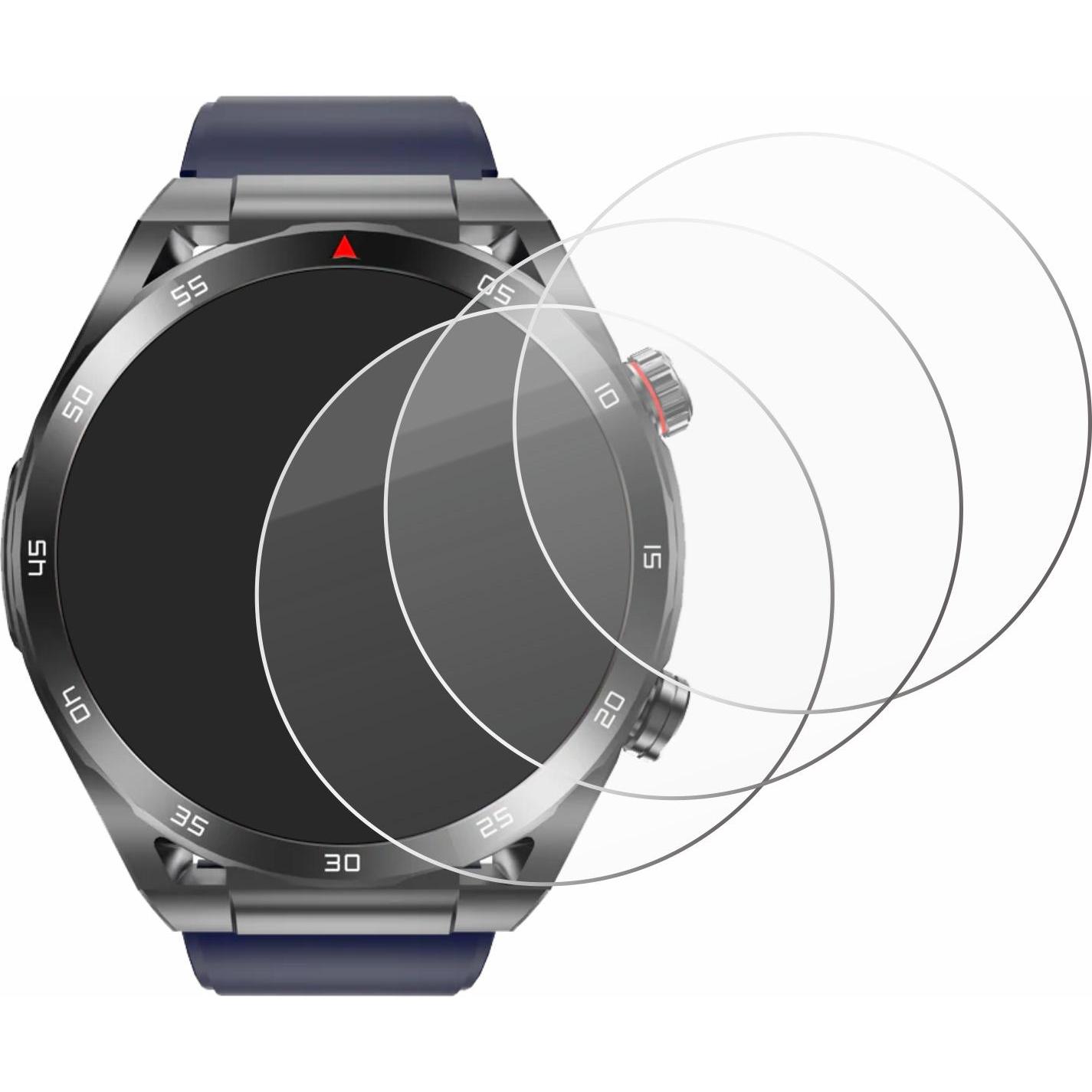 Thumbnail - Savvies Panzerglas Displayschutz 9H Schutzglas Glas Klar Transparent, Smartwatch Schutzfolie, Transparent
