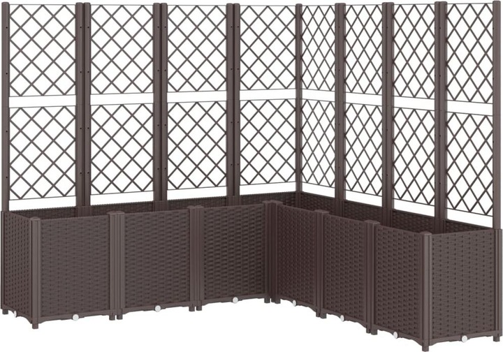 Actual product image VidaXL Planter with trellis PP