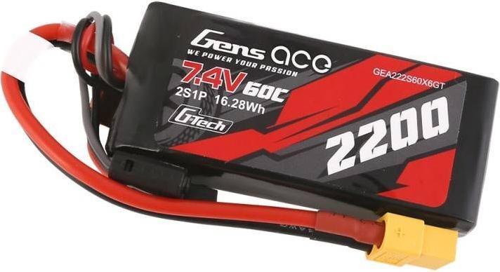 Produktbild Gens Ace Battery GensAce G-Tech LiPo 2200mAh 7.4V 60C 2S1P XT60 (7.40 V, 2200 mAh)