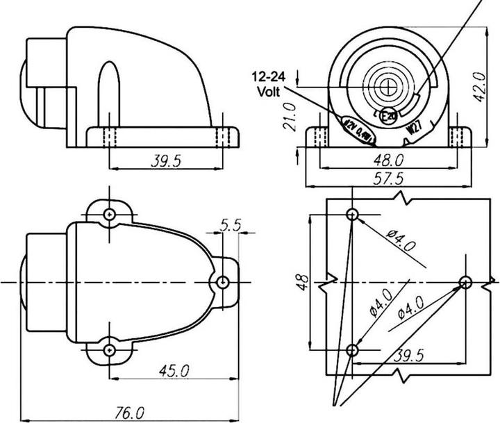 Produktbild SecoRüt LEDKennzeichenleuchteGummigehäuse