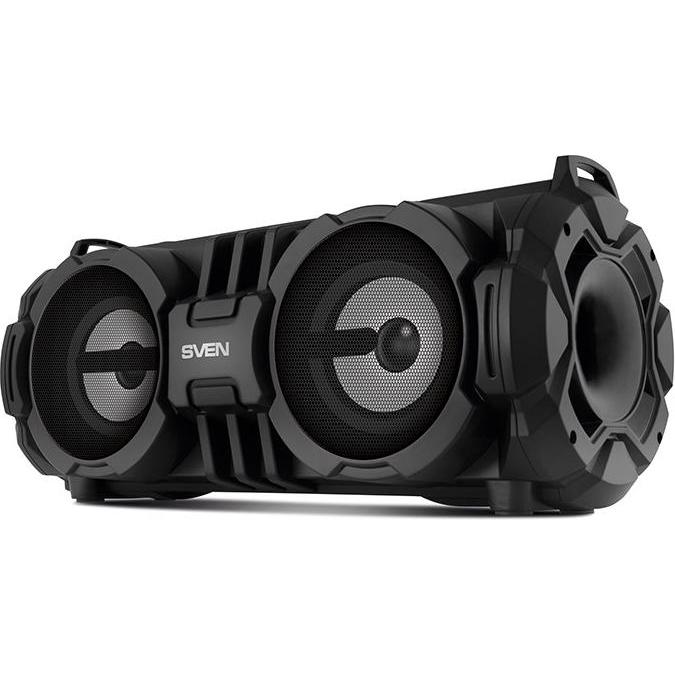 Thumbnail - Sven PS-485, juodas, power output 2x14W (RMS), Bluetooth, FM, USB, Micro SD, LED-display, lithium ba (Stromversorgung üb...