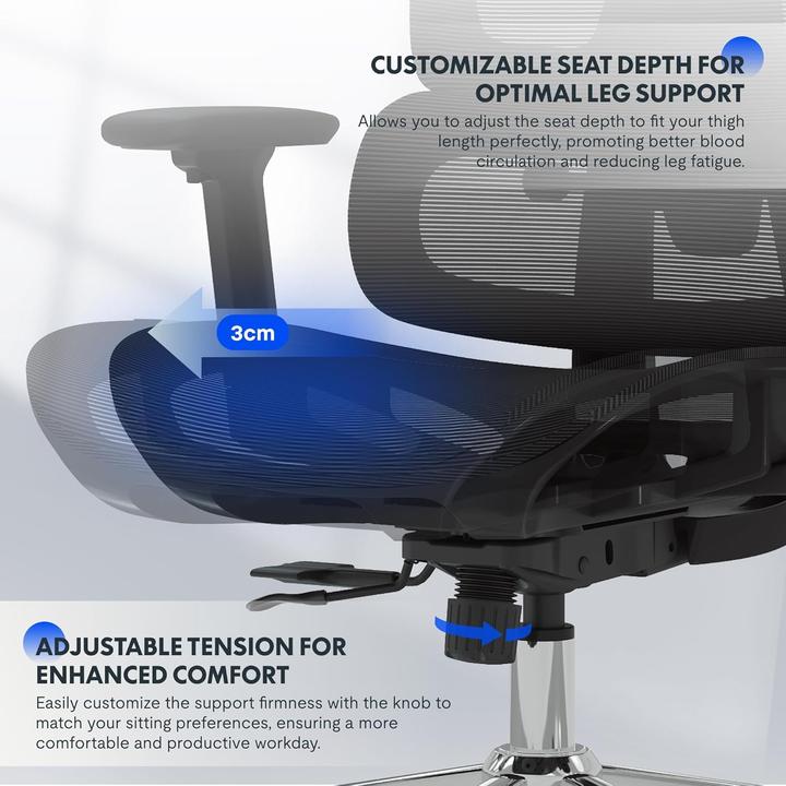 Immagine prodotto Flexispot Sedia da ufficio (51 - 57 cm)