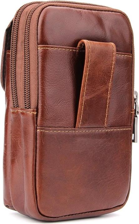 Actual product image Cover-Discount Universal - double zipper belt bag brown