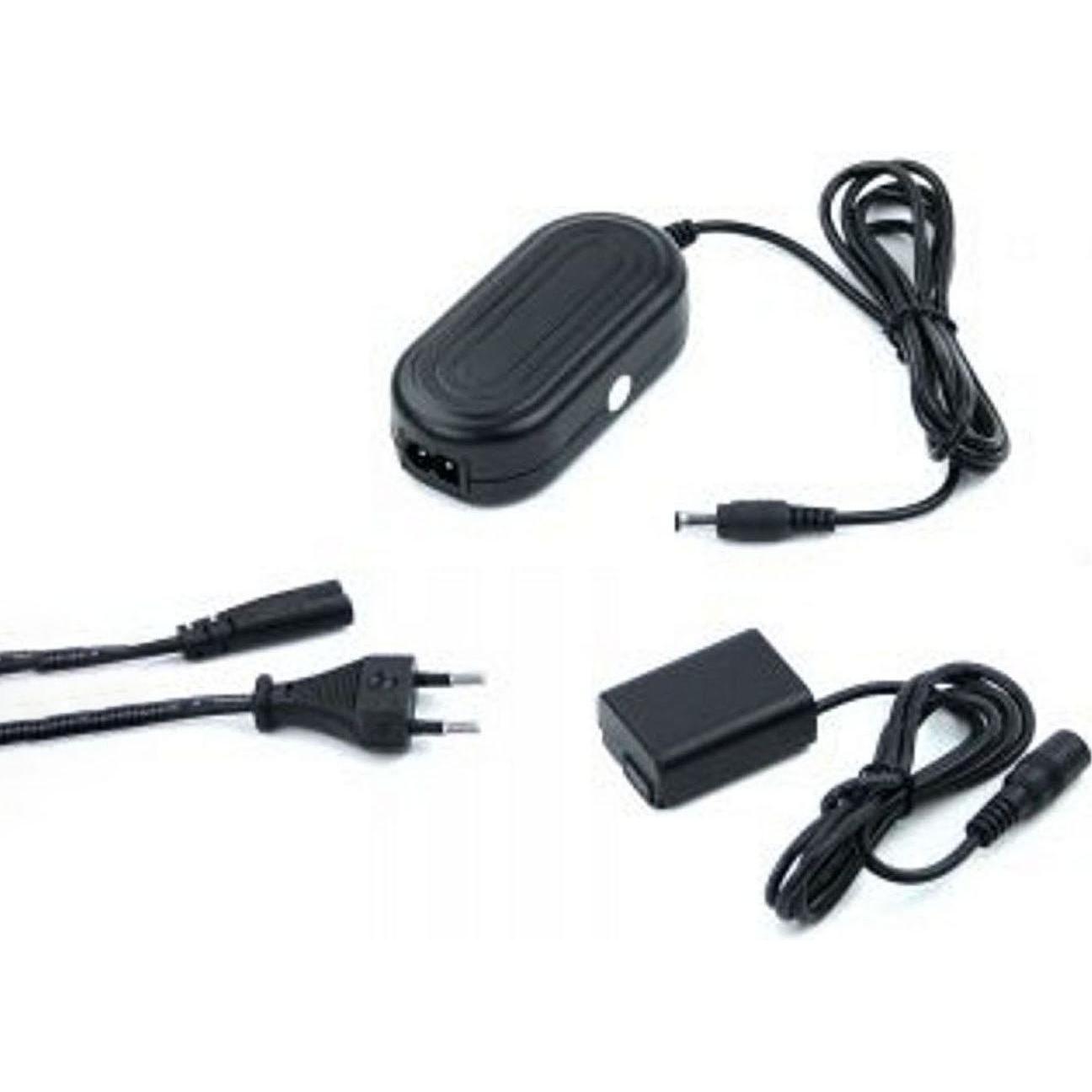 AGI Netzteil-Kuppler kompatibel mit Sony NP-FW50, Kamera Stromversorgung, Schwarz