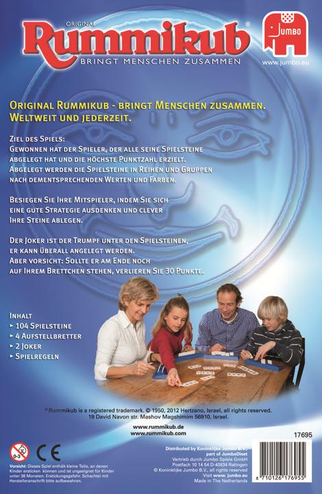 Actual product image Jumbo Original Rummikub The Classics (2 - 4 Players)