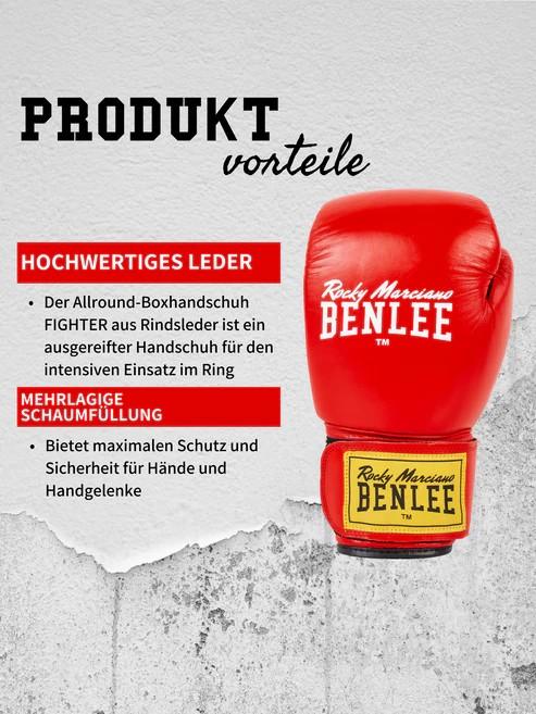 Actual product image Benlee Boxing Gloves Fighter Red (18 OZ, One size)