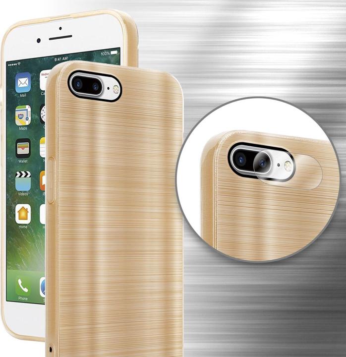 Actual product image Cadorabo Case for Apple iPhone 7 PLUS / 7S PLUS / 8 PLUS in TPU Brushed Camera Protection LM160 Style (Apple iPhone 7 Plus, Apple iPhone 7s Plus)