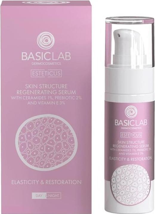 BasicLab Esteticus Serum Sprężystość i Odbudowa serum regenerujące strukturę skóry z ceramidami 1% (30 ml)