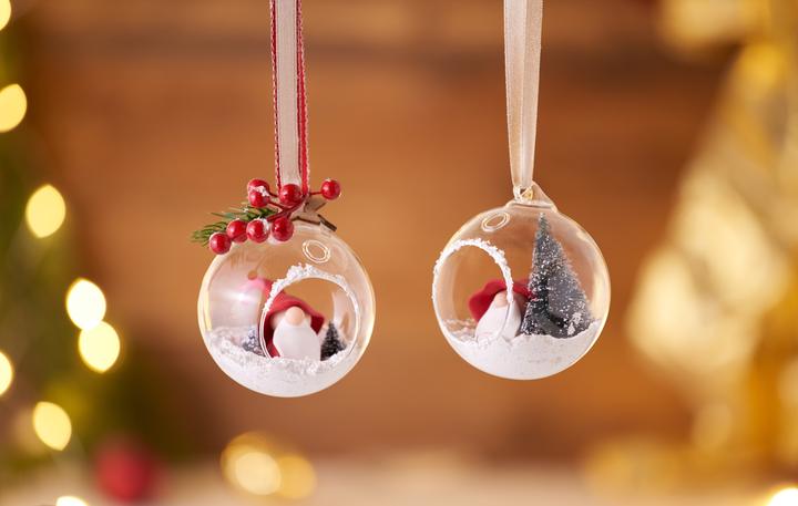 Produktbild VBS Glaskugel offen, 4er-Pack Ø 9 cm