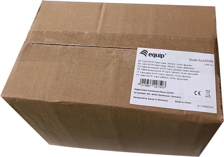 Productafbeelding equip Patch kabel (S/FTP, CAT6, 10 m)