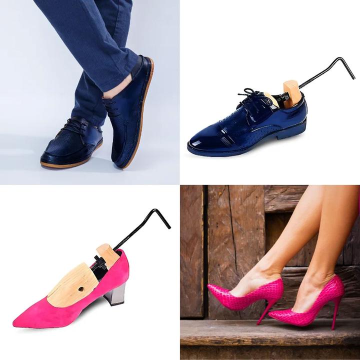 Image du produit Herzberg Home & Living Embauchoirs en bois de cèdre à deux sens avec soulagement du point de pression pour les chaussures (2 x)