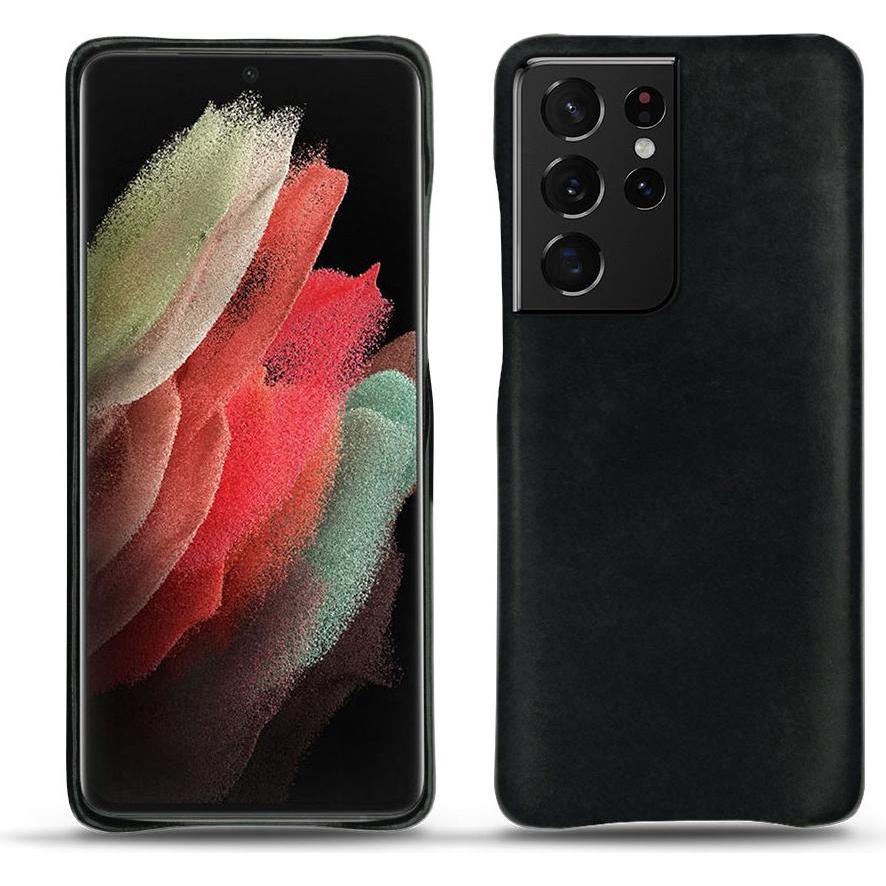 Noreve Lederschutzhülle (Samsung Galaxy S21 Ultra), Smartphone Hülle, Schwarz