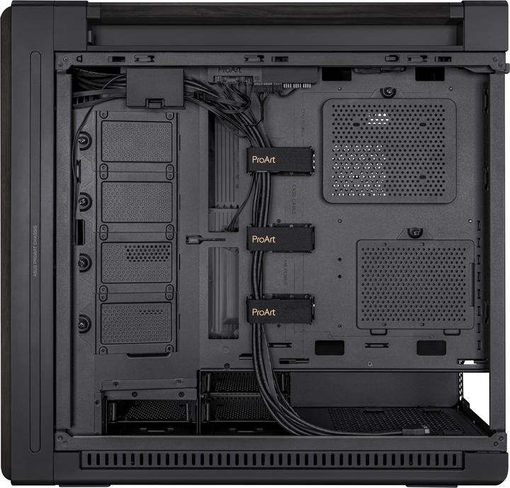 Actual product image ASUS Case PROART PA602 WOOD METAL PWM BLACK (Mini-DTX, ATX, Mini-ITX, mATX, DTX)