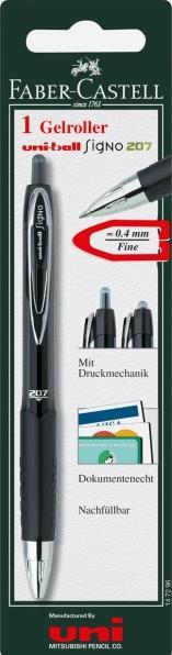 Faber-Castell Faber.C.Gelroller UB Sig.207 0,4mm nero BK 147296 (Nero, 1x)