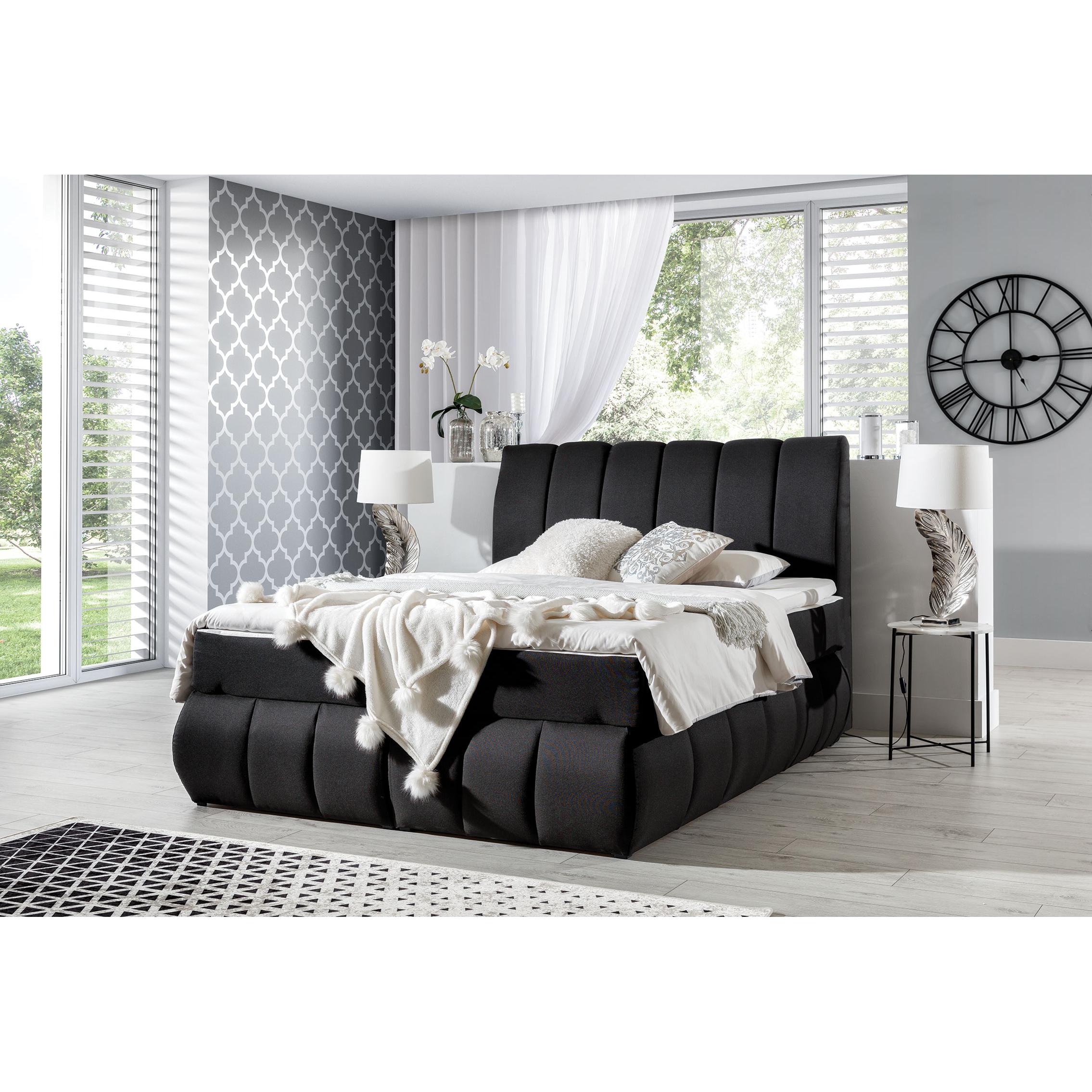 ELTAP, Boxspringbett, Vincenzo mit Stauraum (160 x 200 cm)