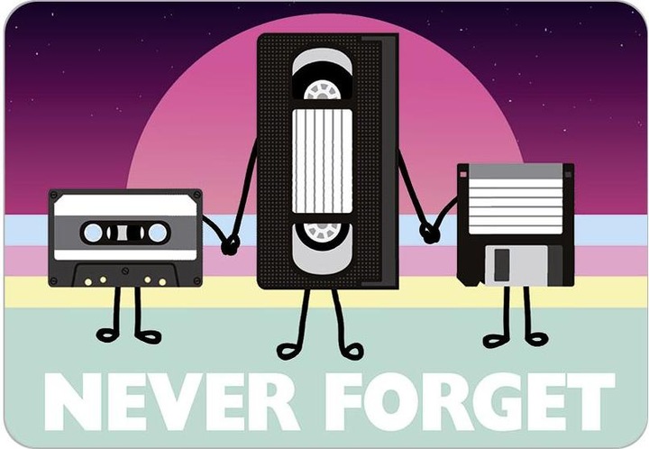 Tin Sign Never Forget (16.5 x 11.5 cm)