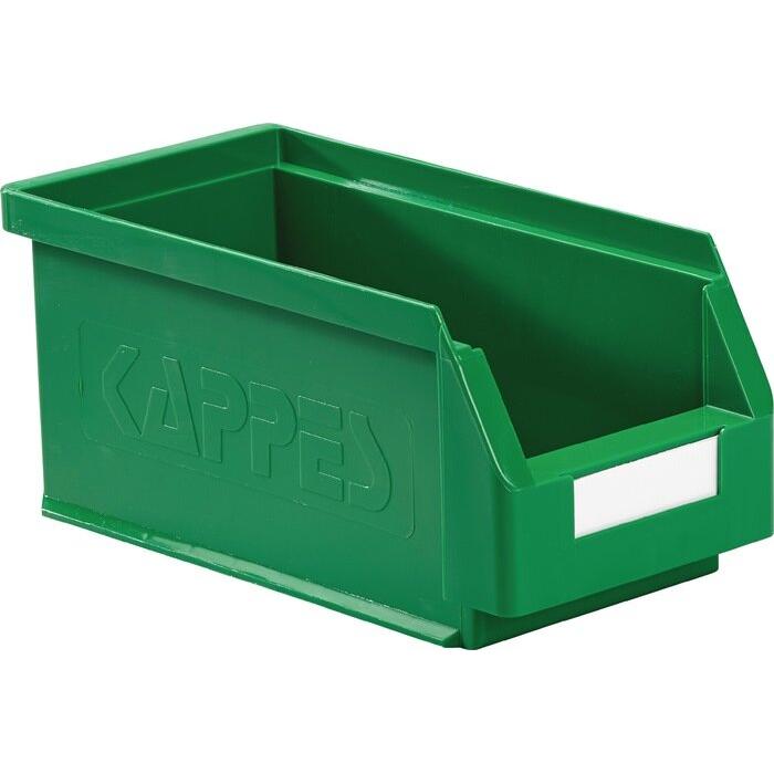 Kappes, Lagerbehälter, Sichtlagerkasten L290xB140xH130mm PE grün