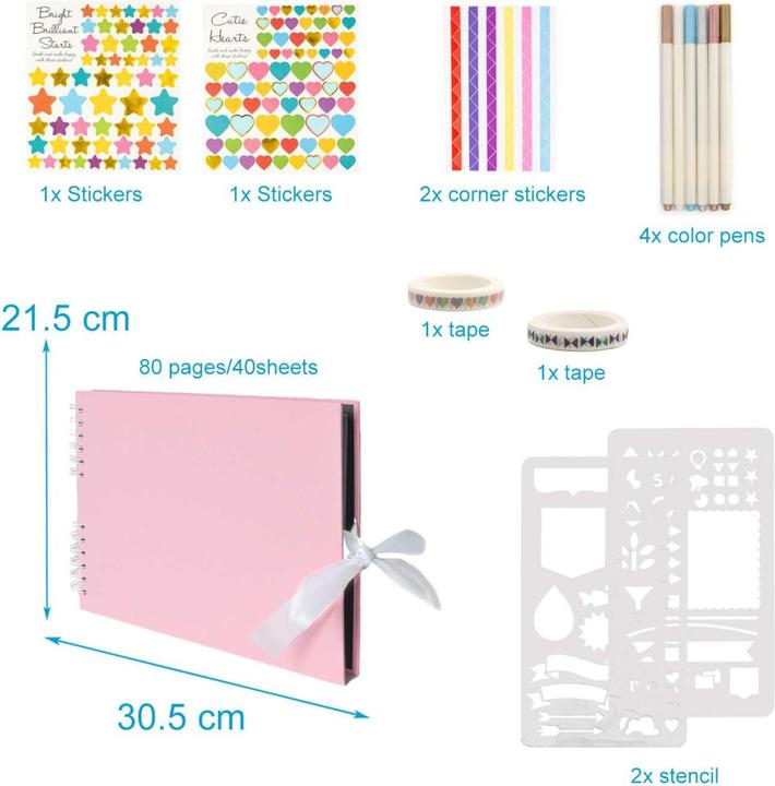 Image du produit Intirilife Livre album photo avec reliure à spirale