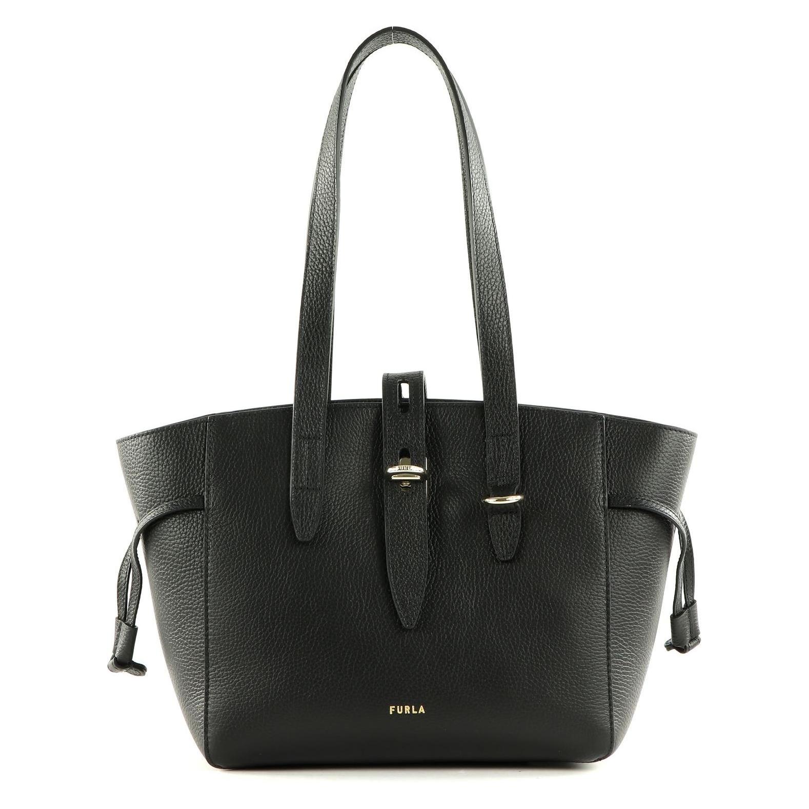 Furla, Damen, Handtasche, Net Tote Bag 24, Schwarz