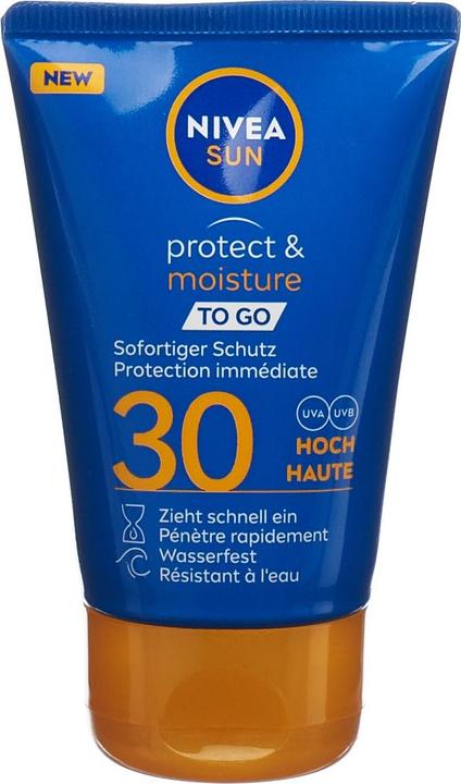 Produktbild NIVEA Schutz & Pflege To Go (Sonnenlotion, SPF 30, 50 ml, 65 g)