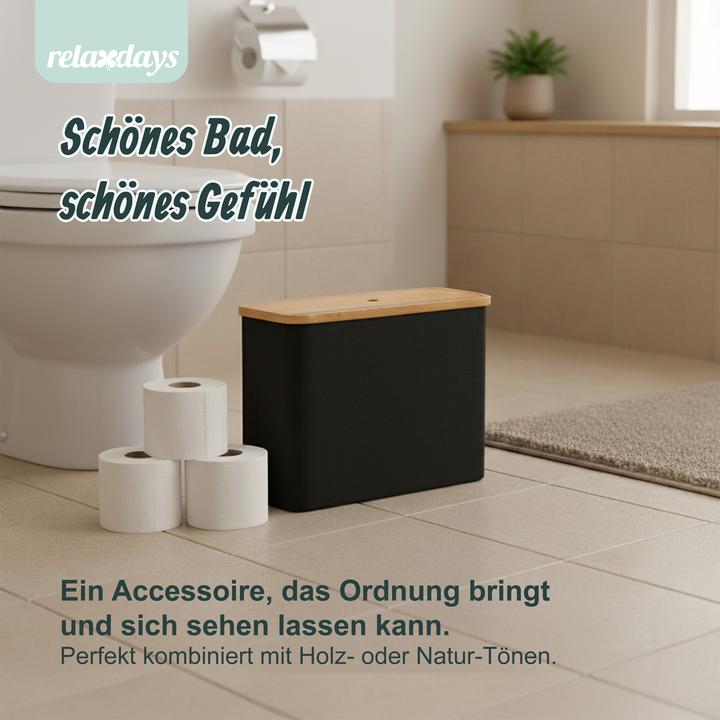 Actual product image Relaxdays Toilet roll storage