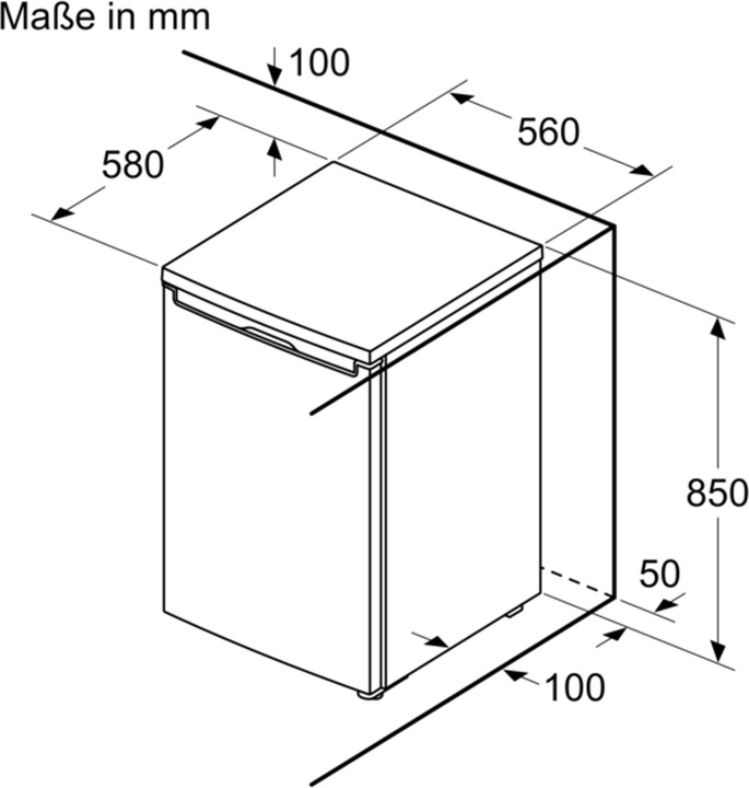 Actual product image Bosch Hausgeräte GTV15NWEA (Stand-alone, 83 l)