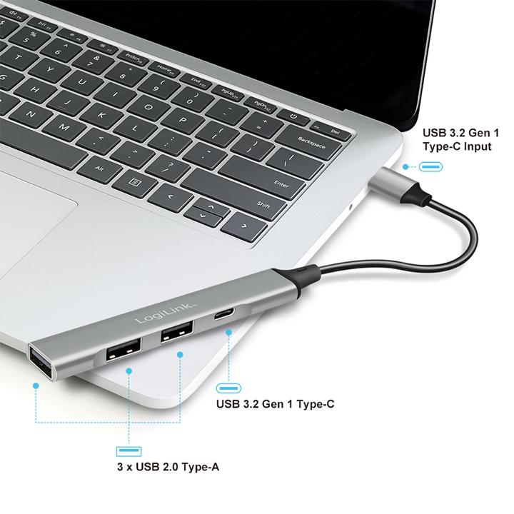 Produktbild LogiLink UA0416 (USB-C, 4 Ports)