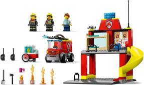 Produktbild LEGO Feuerwehrstation und Löschauto (60375, LEGO City)