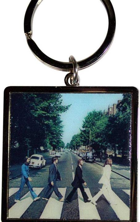 Actual product image The Beatles Abbey Road Photo Print Keyring