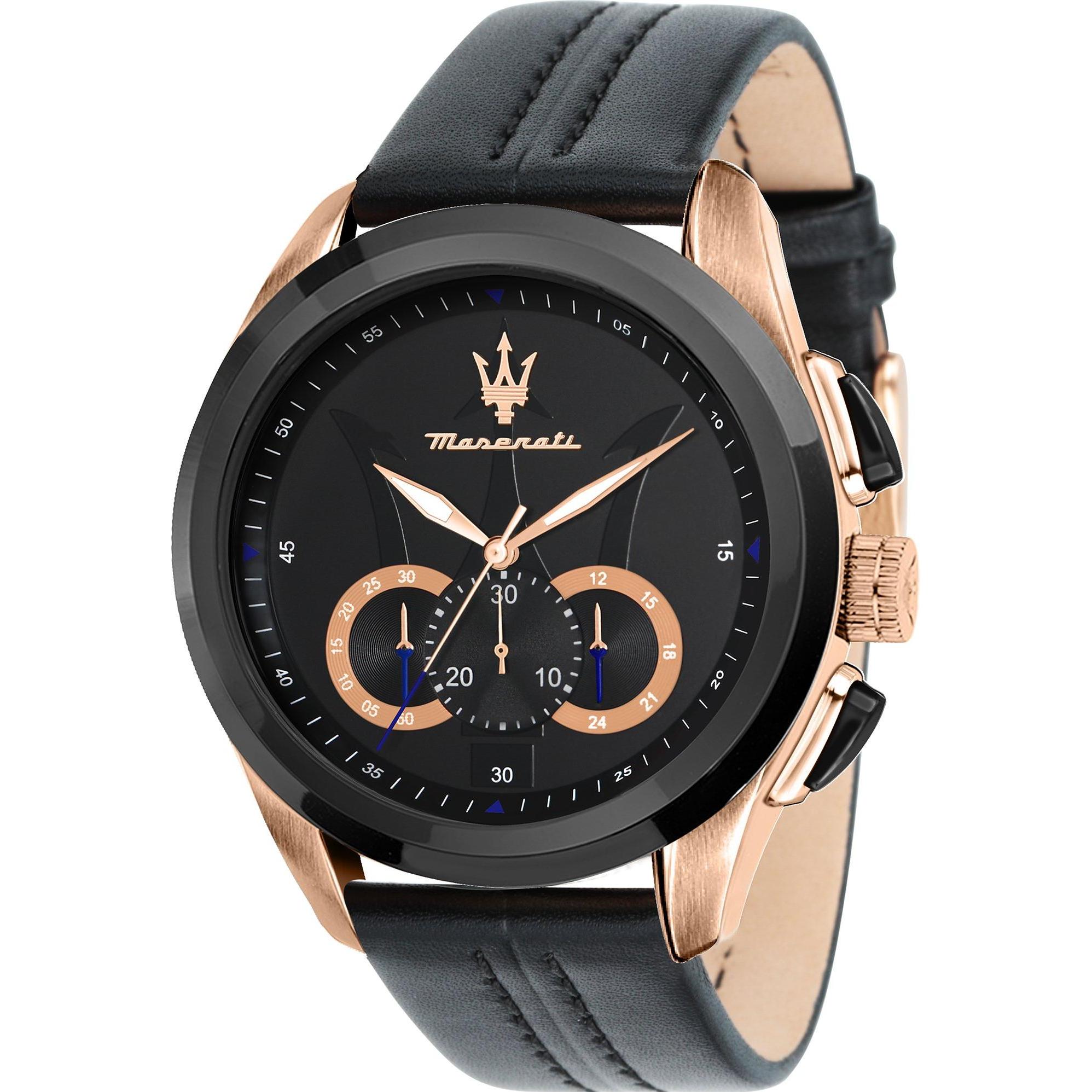 Maserati, Armbanduhr, Traguardo, Rosa, (Analoguhr, 45 mm)