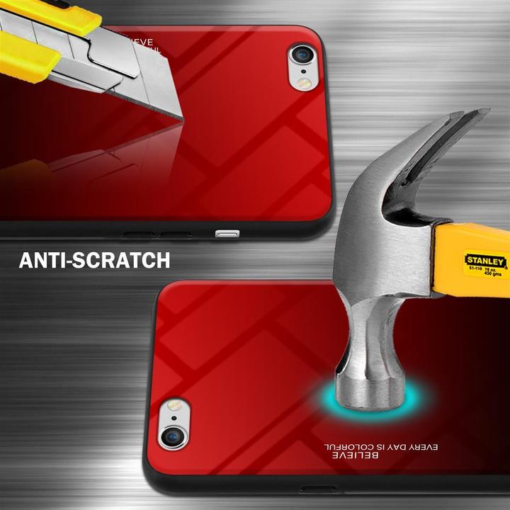 Produktbild Cadorabo TPU 2 Farben Glas Cover (Apple iPhone 6)