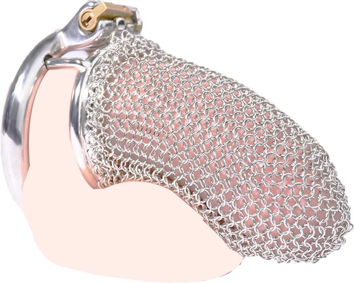 Actual product image Kiotos Steel Mesh Chastity Cage XL