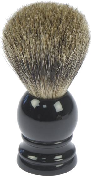 Actual product image Shaving brush, pure badger, black, ring Ø 22mm in gift box (Shaving brush)