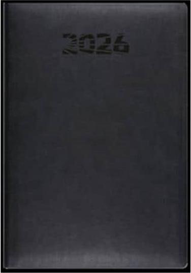 Simplex Wochenplaner Simply Flex 15 x 21 cm, 2026, Schwarz (15 x 21 cm, German, French, Italian, English)