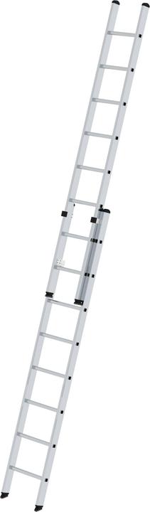 Munk Sprossen-Schiebeleiter 2-teilig ohne Traverse 2x8 Sprossen (Gerüst, 408 cm)