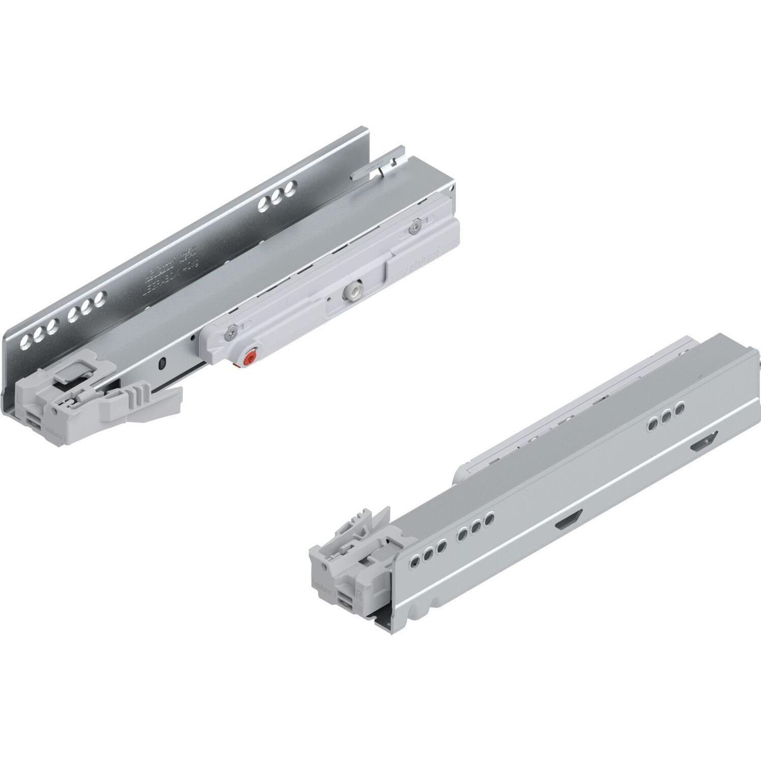 Blum, Schubladenauszüge, LEGRABOX Korpusschiene mit TIP-ON, Vollauszug, 40 kg, NL 270 mm, links/rechts, verzinkt