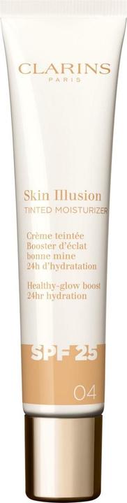 Clarins Skin Illusion - Getönte Feuchtigkeitscreme Spf25 04 (Sonnencreme Gesicht, SPF 25, 40 ml)