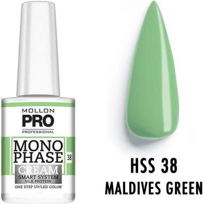Produktbild Mollon Pro Mol Monophase 38 - Maldives Green Uv/Led 10ml (10 ml)