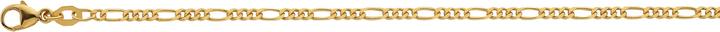 Produktbild Bijou Classic Collier Figaro geschliffen 42 cm (Gold)