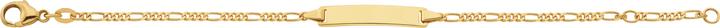 Produktbild Bijou Classic ID-Bracelet Figaro 16.5 cm (16.50 cm, Gold)