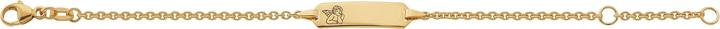 Produktbild Caroussel ID-Bracelet Rundanker mit aufgelasertem Schutzengel 14 cm (14 cm, Gold)