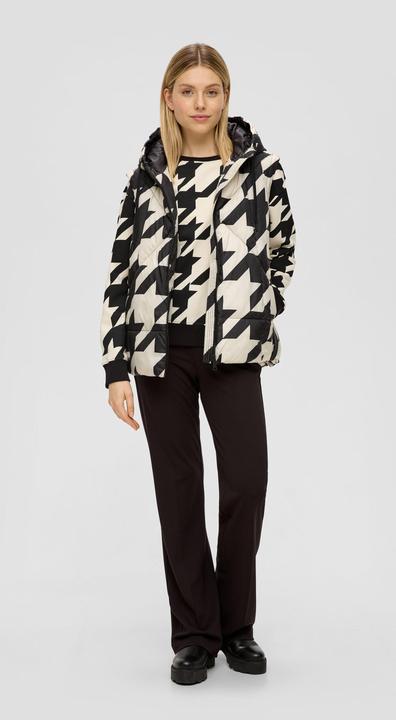 Produktbild s.Oliver Sweatshirt Sweatshirt mit Hahnentritt-Muster (44)