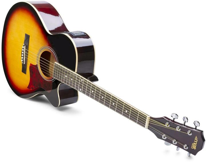 Produktbild Max Westerngitarre ShowKit Sunburst (Halbakustik Gitarren Set, Palisander, Linde)