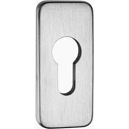 Universal Textiles, Türgriff + Fenstergriff, Edelstahl Rahmentür Schieberosette eckig, PZ, 9mm (Türgarnitur)