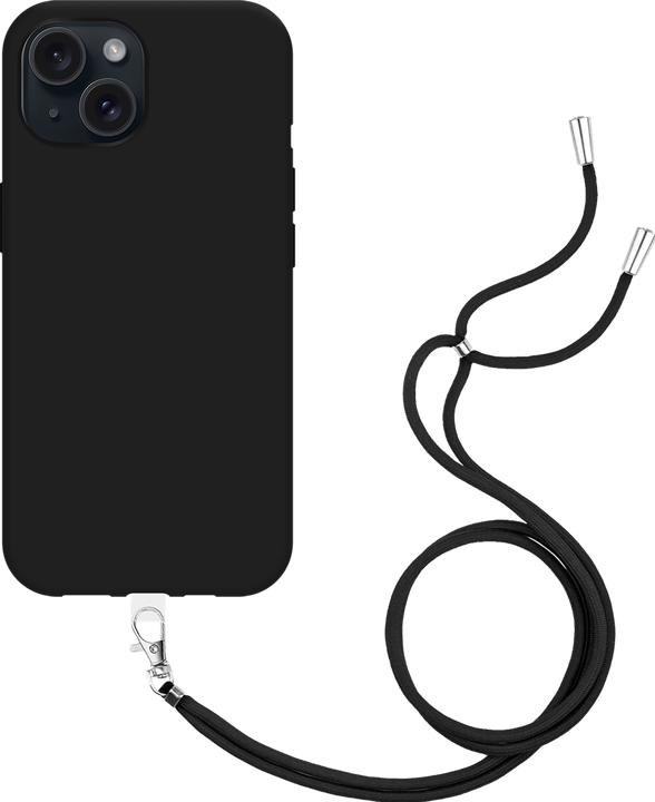Produktbild Cazy Handykette Hülle Kompatibel mit iPhone 15 - Silikon Handyhülle mit Band Necklace Hülle -