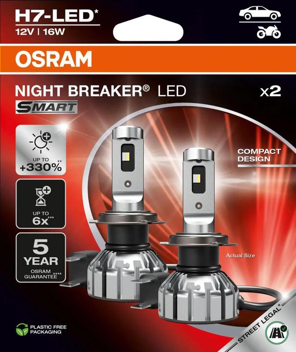 Image du produit Osram Phares LED Night Breaker Smart (H7)