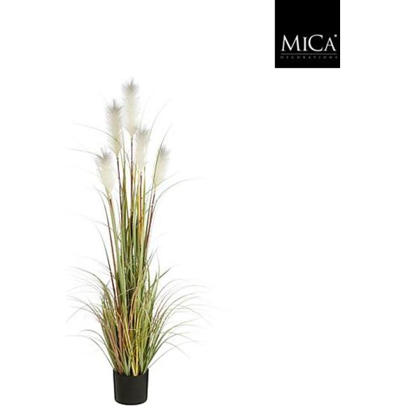 Mica Decorations, Kunstmatige planten, Mica kunstplant vossenstaart vedergras in pot